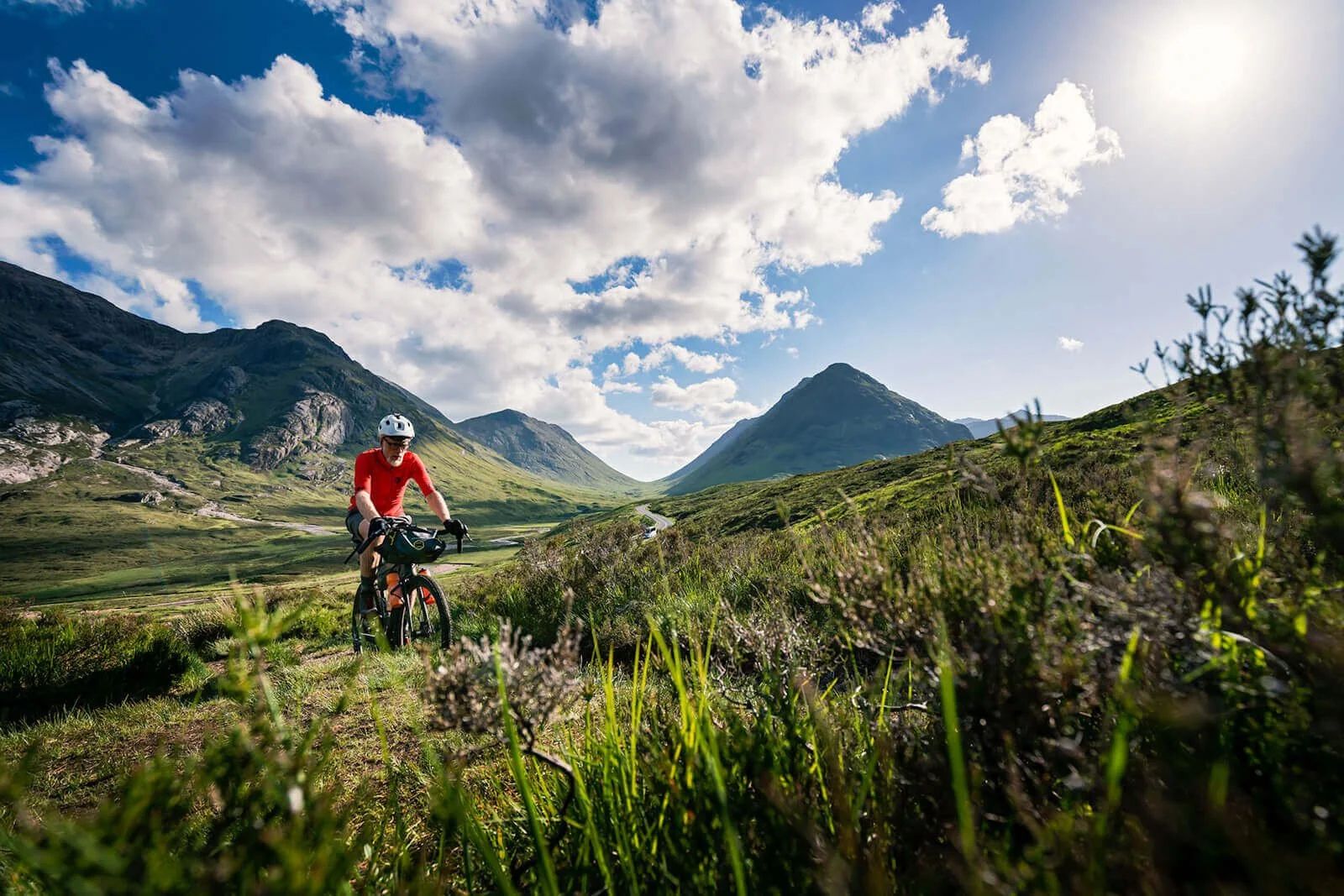 Adventure bike in a real-world setting