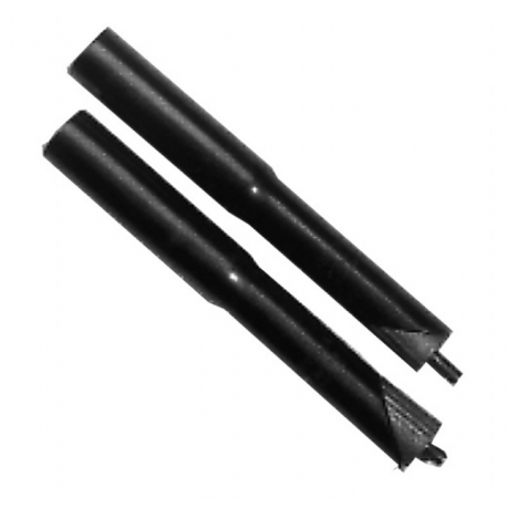 allungamento di att.manub. 22,2mm 1" acciaio nero, allunga fino a 10-15cm 