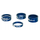 XLC A-Head Spacer-Set AS-A02 3 x 5, 1 x 10, 1 x 15, 1 1/8" azzurro 