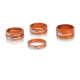 XLC A-Head Spacer Set AS-A01 3 x 5, 1 x 10, 1 x 15, 1 1/8" arancione 