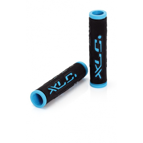 XLC Bar Grips 'Dual Colour' nero/blu, 125 mm 