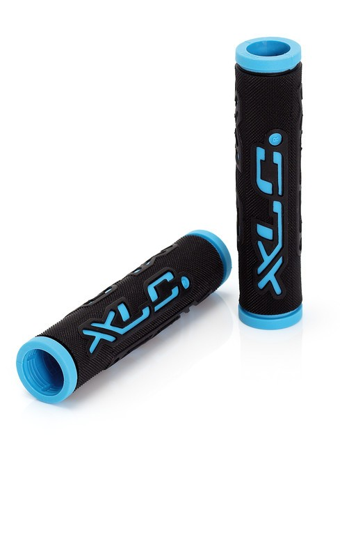 XLC Bar Grips 'Dual Colour' nero/blu, 125 mm 