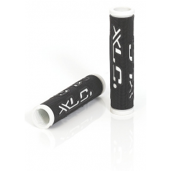 XLC Bar Grips 'Dual Colour' nero/bianco, 125 mm 