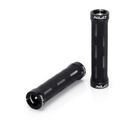 XLC Bar Grips 'Durchblick' nero/trasparente 125 mm 