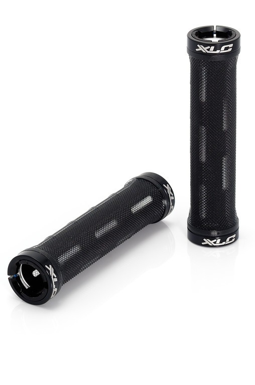 XLC Bar Grips 'Durchblick' nero/trasparente, 125 mm 