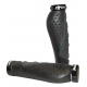 XLC Bar Grips GR-S07 'Ergonomic' nero/grigio, 140mm con vite di fissaggio 