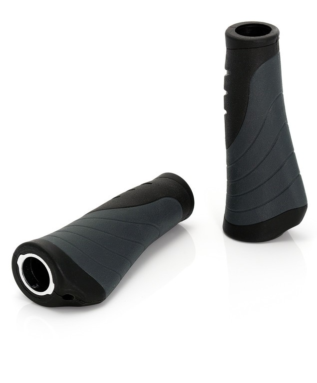 XLC Bar Grips 'Ergonomic' GR-S04 nero/grigio, 135 mm 