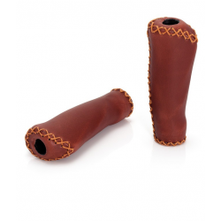 XLC Bar Grips GR-G11 marrone pelle finta 135/92mm 