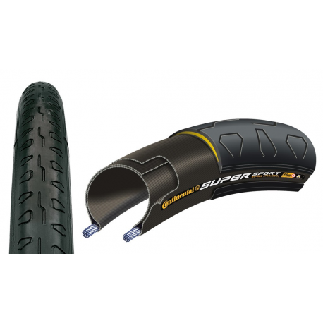 Conti Super Sport Plus rig 28" 700x25C, 25-622 nero 