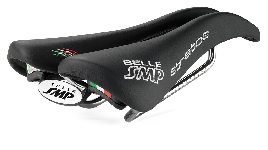 Sella Road/MTB Selle SMP Stratos nera, 266 x 131mm, 250g