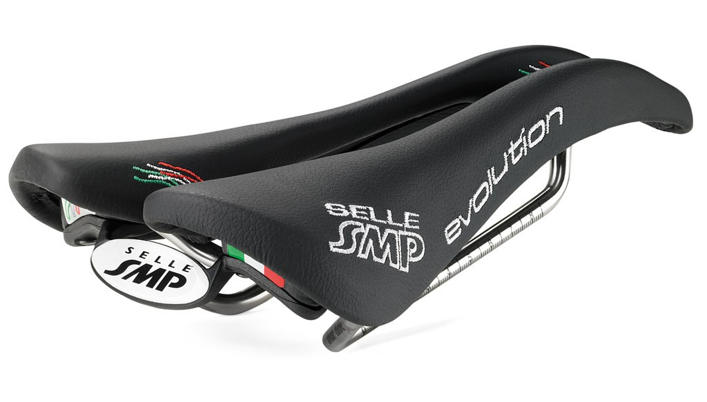 Sella Road/MTB Selle SMP Evolution nera, 266 x 129mm, 230g