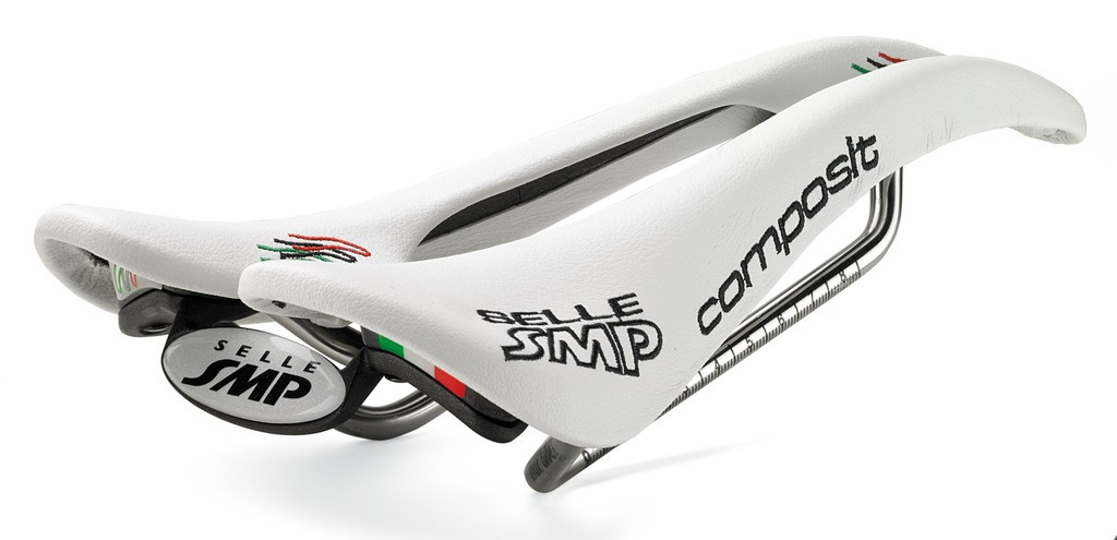 Sella Road/MTB Selle SMP Composit bianco, 263 x 129 mm, 200 g