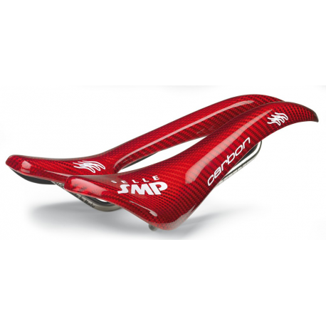 Sella Road/MTB Selle SMP Carbon rosso, 263 x 129 mm, 165 gr.