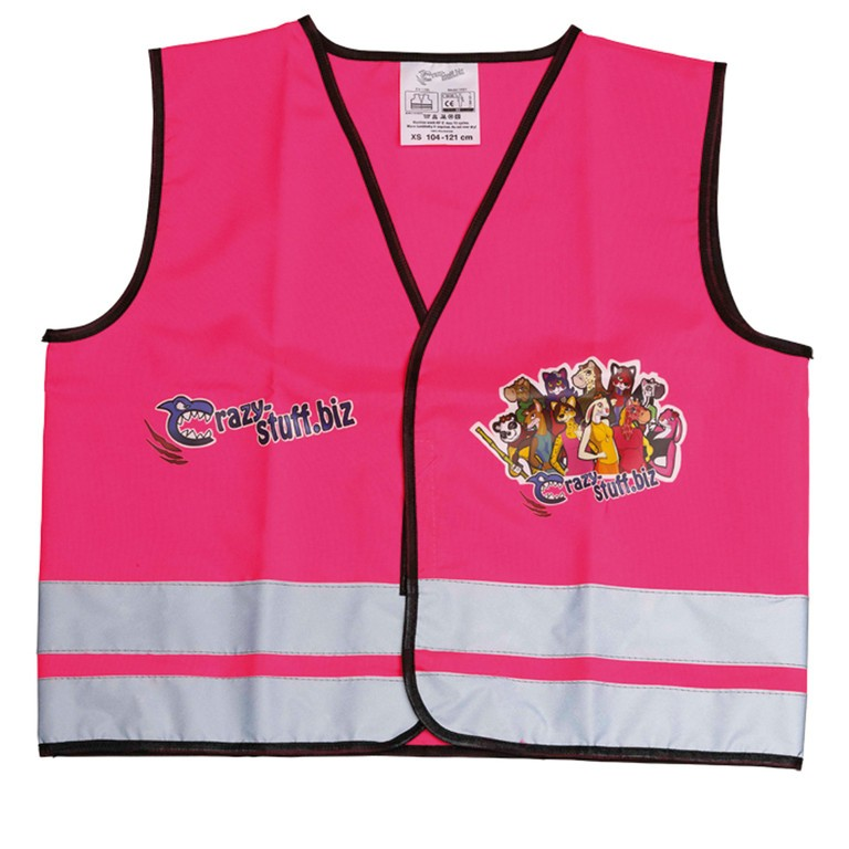 Crazy Stuff Gilet Catarifrangente Girl 104-121 cm