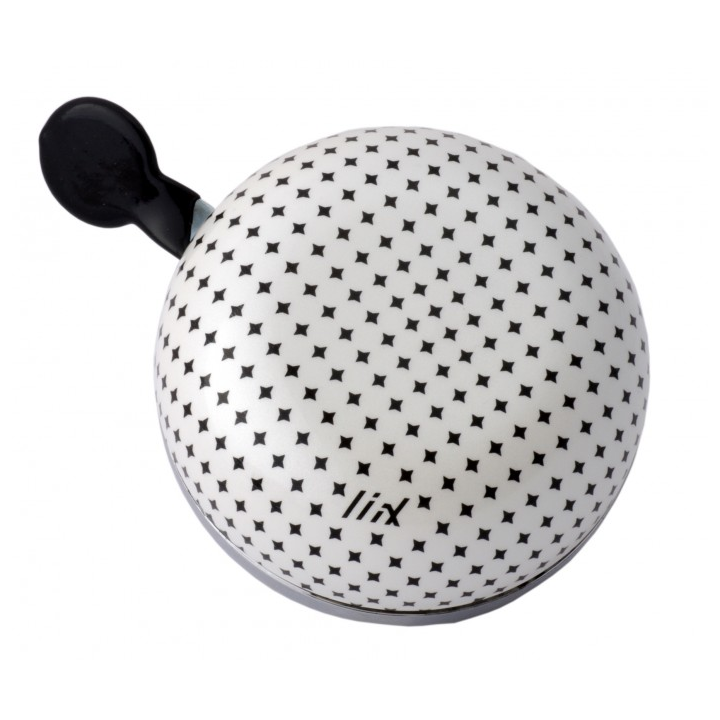 Ding Dong Bike Bell Diamond Dot White