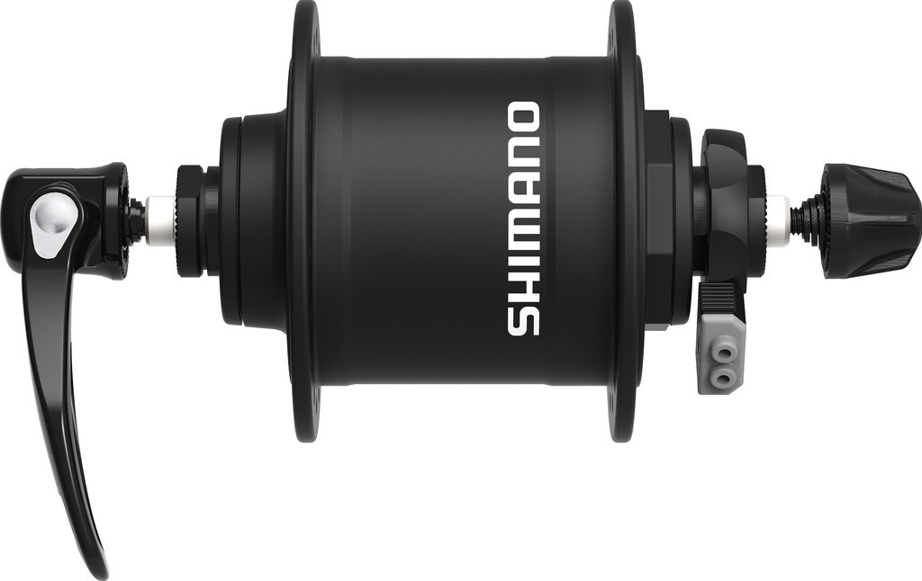 Mozzo a dinamo RA Shimano DHT4000 100mm, 36 fori nero, sgancio rapido