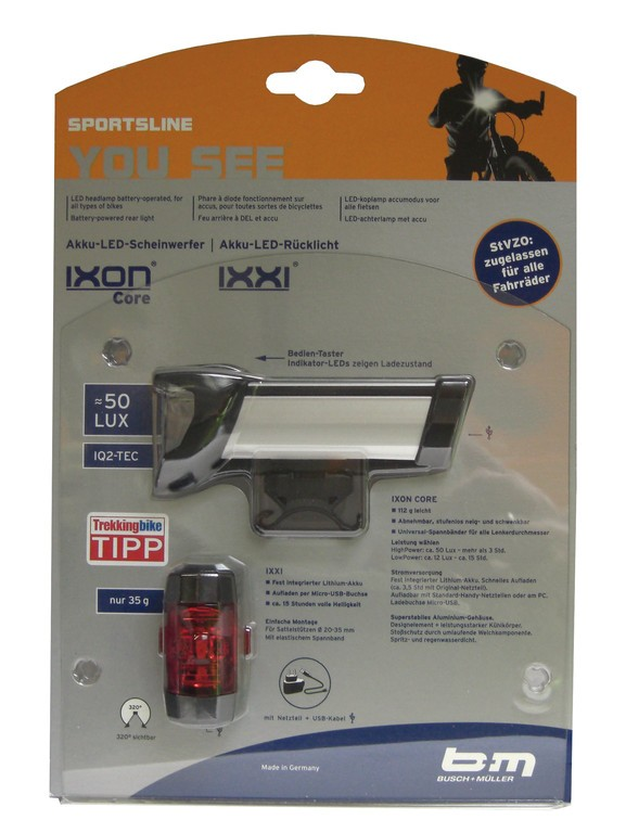 Busch&nbsp;&&nbsp;Müller&nbsp;Set fanali a batteria LED IXON Core/Ixxi