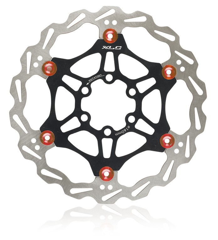 XLC Disco ISO freno BR-X50. Ø 160 mm nero/rosso