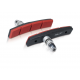 Pattini freno V-Brake XLC BS-V11, set da 4 pezzi, 80 mm, colore rosso