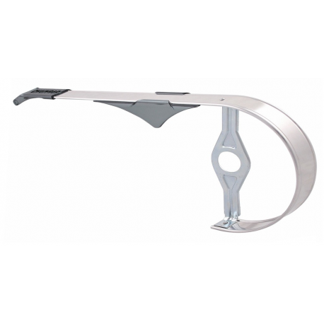 Paracatena Hebie Chainbar regolabile alluminio argento lucido 38 denti