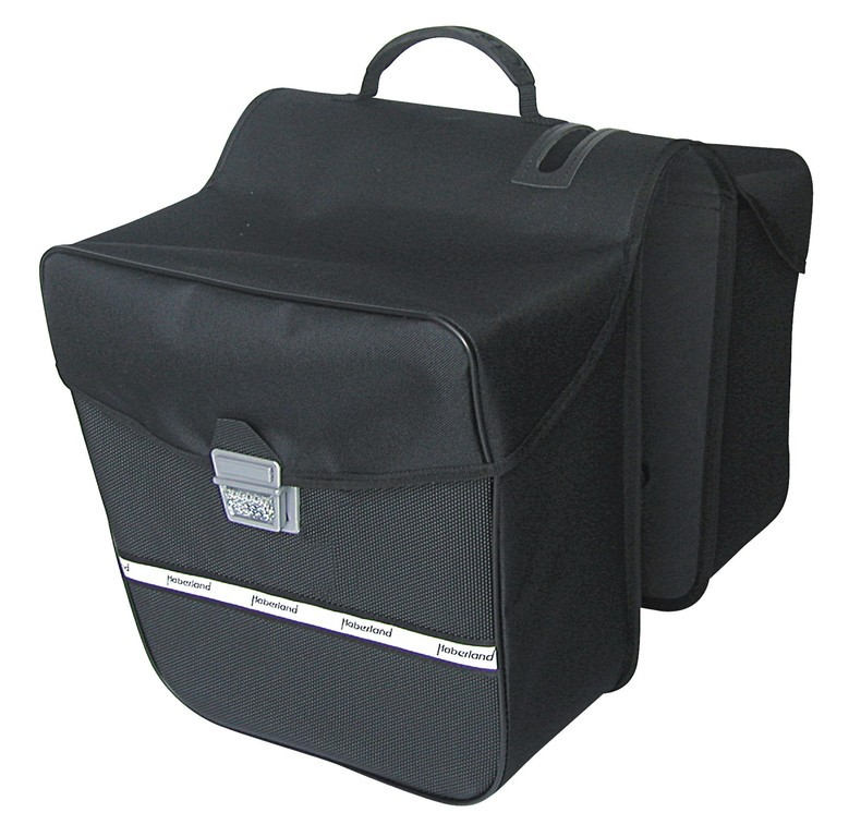 Borsa doppia Haberland E-Bike nero, 31x30x15cm, 28 l