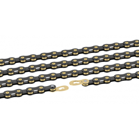 Catena Wippermann Connex 9SB 114 maglie 9 vel. nero-oro, conneX link