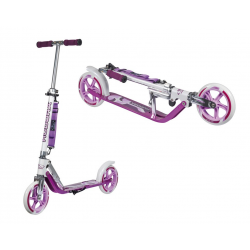 City Scooter Big Wheel Hudora allu 8" GC205 fucsia/argento 205mm (girly-color)