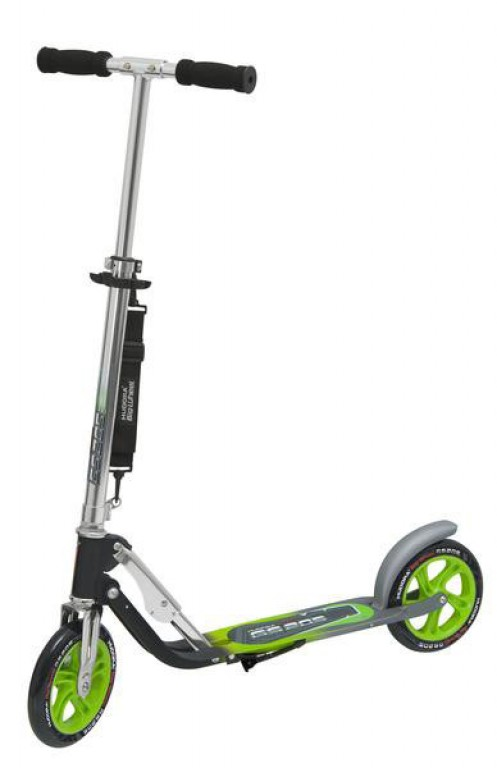 City Scooter Big Wheel Hudora allu. 8" GS205 verde/argento205mm