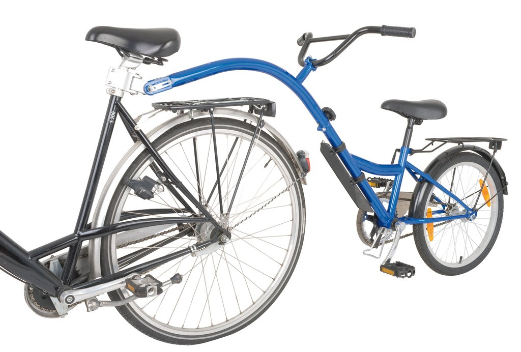 gancio traino bici bimbo Trailer Bike 20" blu RH 28 cm