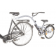 gancio traino bici bimbo Trailer Bike 20" argento RH 28 cm