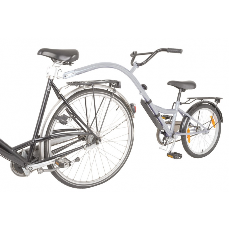 gancio traino bici bimbo Trailer Bike 20" argento RH 28 cm