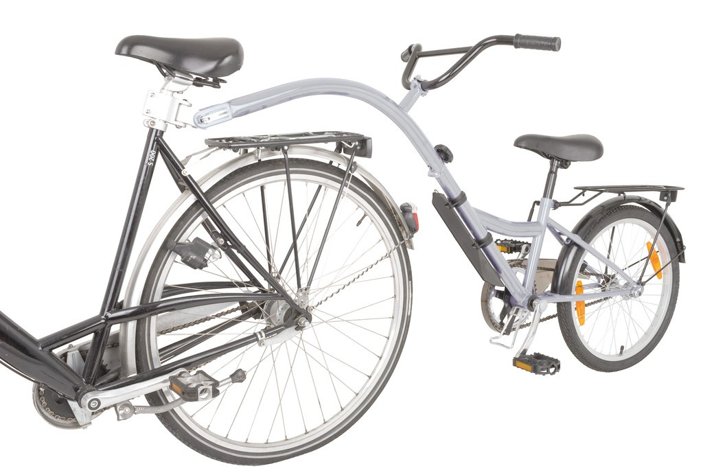 gancio traino bici bimbo Trailer Bike 20" argento RH 28 cm