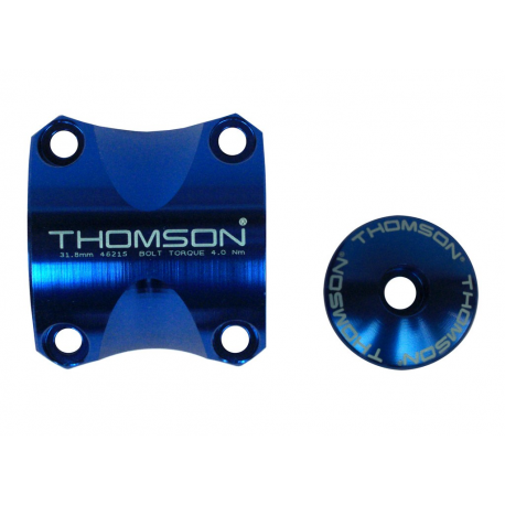 Morsetto manubrio Kit Thomson Elite X4 MTB 31,8 blu