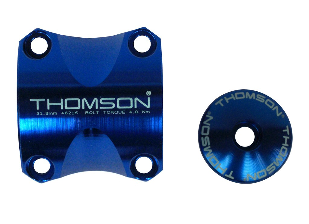 Morsetto manubrio Kit Thomson Elite X4 MTB 31,8 blu