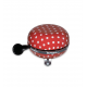 Campanello Ding-Dong Polka Dot pois rosso/bianco, Ø 80mm