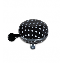 Campanello Ding-Dong Polka Dot pois nero/bianco, Ø 80mm