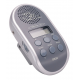 Radiolina con ricerca automatica canale e attacco MP3, grigio senza batterie