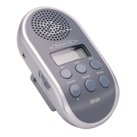 Radiolina con ricerca automatica canale e attacco MP3, grigio senza batterie