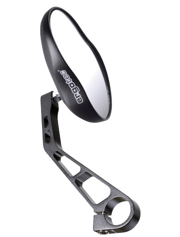 Specchietto Ergotec M 99 in alluminio, montaggio a destra o sinistra, colore nero