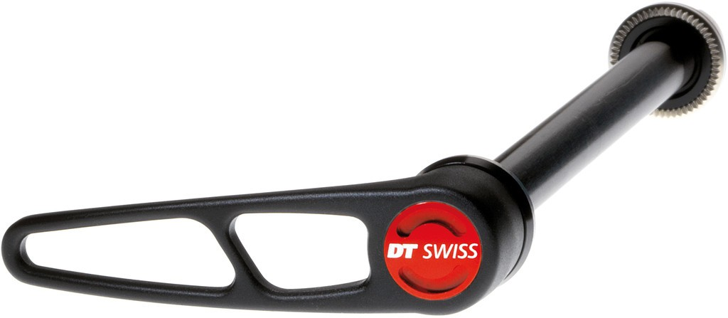 QR RP DT Swiss RWS thru bolt QR in allu, Ø 10mm/135mm con leva in alluminio