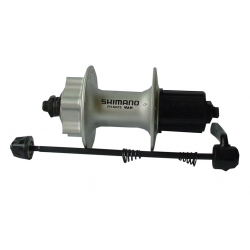 Mozzo freno a disco posteriore. FH-M 475 32 fori, 8/9 velocità, colore argento