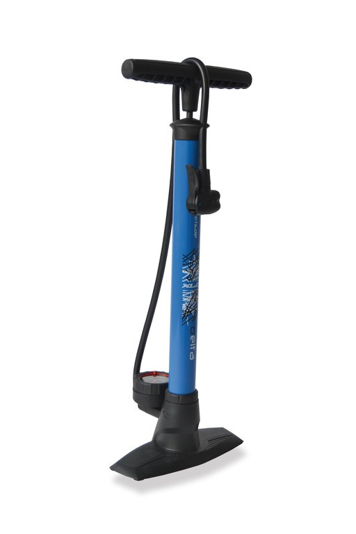 Pompa da pavimento XLC 'Delta' PU-S04 11 bar, doppio cilindro, colore blu