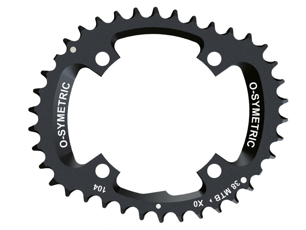 Kit Corone Osymetric 104/64 Sram X0 38/28 denti, nero