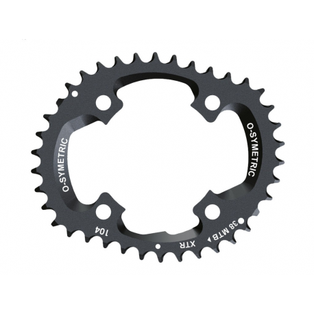 Kit Corone Osymetric 104/64 Shimano XTR FC-M980 38/28 denti, nero