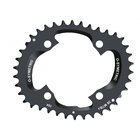 Kit Corone Osymetric 104/64 Shimano XT FC-M785 38/28 denti, nero