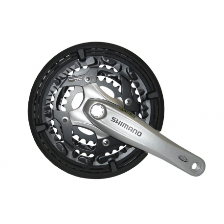 KRG Shimano T521 48/36/26 175 mm argento FC-T 521, con KSS, Octalink