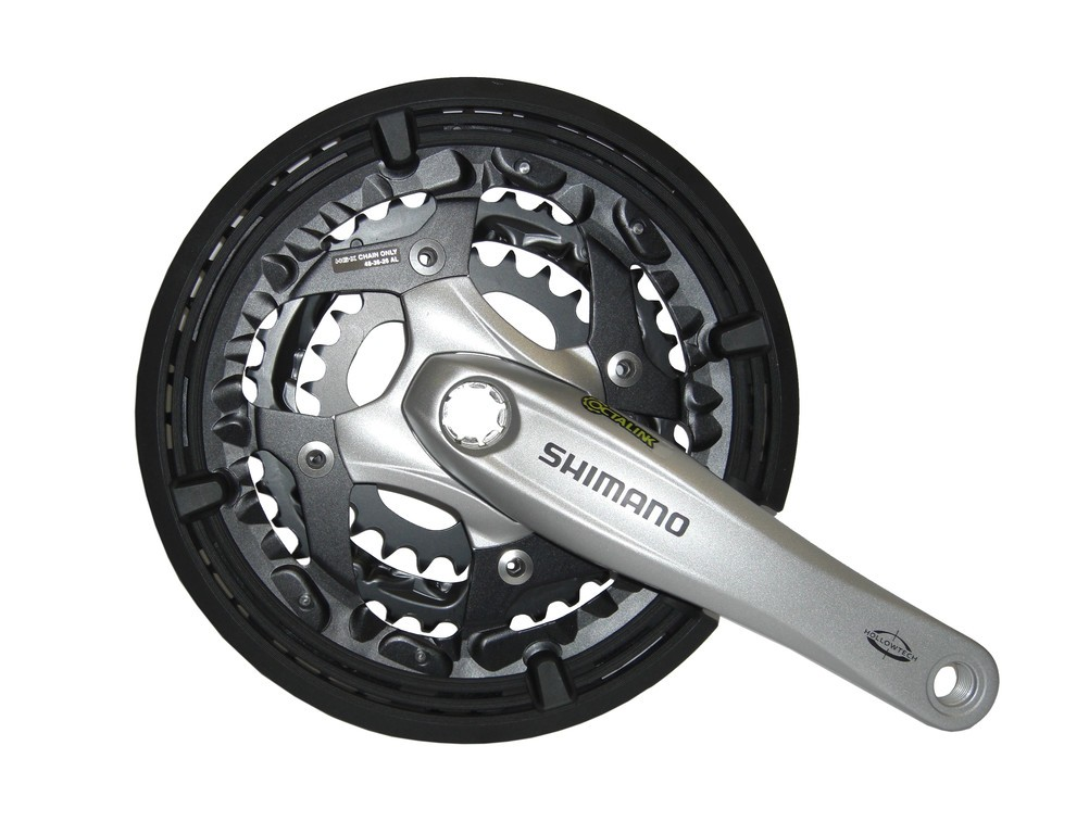 KRG Shimano T521 48/36/26 175 mm argento FC-T 521, con KSS, Octalink