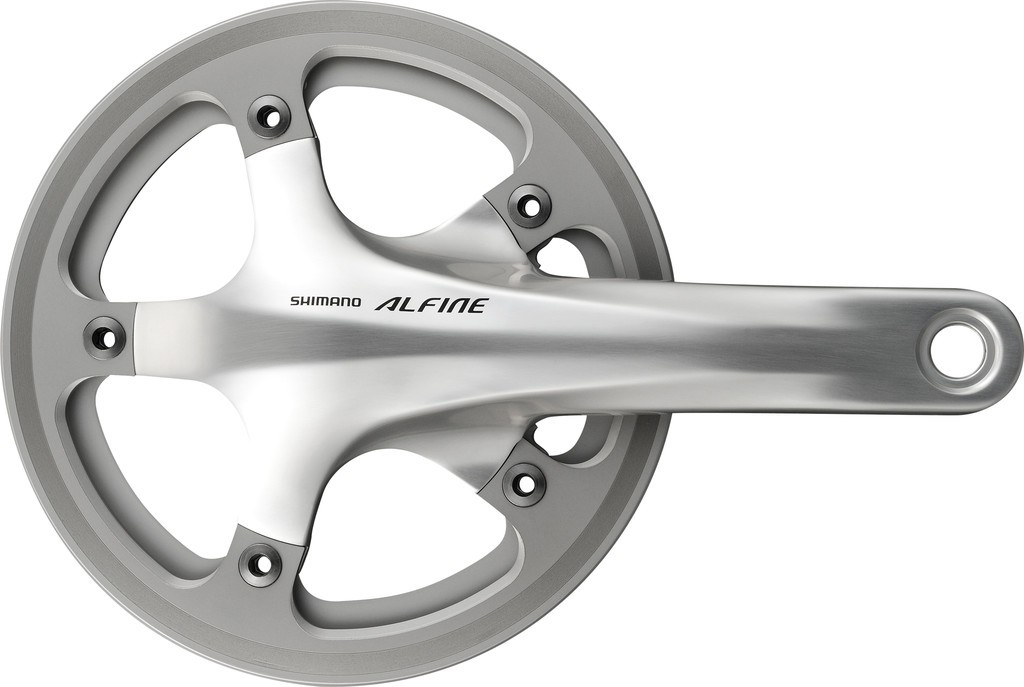 Guarnitura Shimano Alfine 39 denti 170mm FC-S501 argento con KSS Hollowtech II