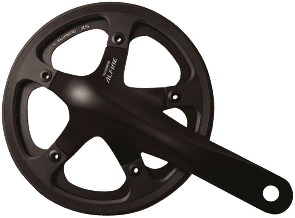 Guarnitura Shimano Alfine 39 denti 170mm FC-S501 nero con KSS Hollowtech II