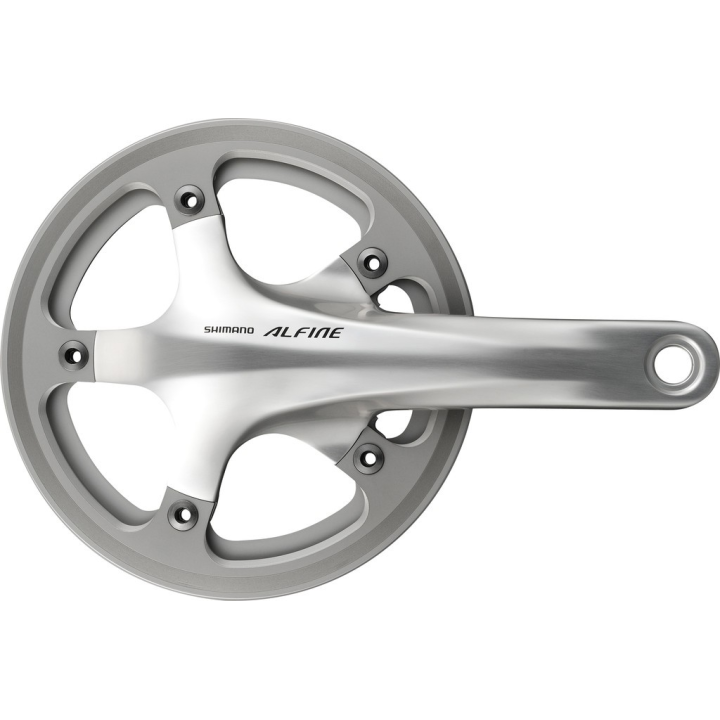 KRG Shimano Alfine 45 denti 170mm FC-S501 argento con KSS Hollowtech II